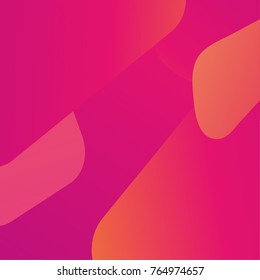 Vector design template and illustration in trendy bright gradient colors with abstract fluid shapes, paint splashes, ink drops and copy space for text - futuristic posters, banners and cover designs
