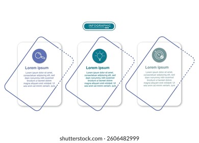 vector design template infographic, whit 3 option or steps, vector illustration.