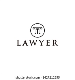 Vector Design Template Justice Law Logo