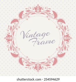 Vector design template - label and badge on decorative background with simple pattern