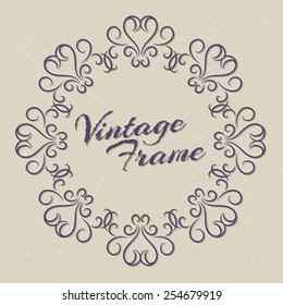 Vector design template - label and badge on decorative background with simple pattern