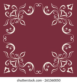 Vector design template - label and badge on decorative background with simple pattern