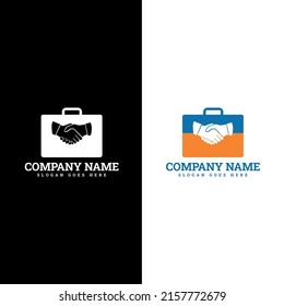 Vector Design Template Logo Deal. logo design agreement meaning friendship, partnership cooperation, business teamwork and trust