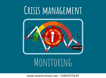 Vector design Template Marketing crisis for pandemic situations corona virus or covid-19 for presentation or year plan