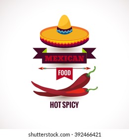 Vector design template for Mexican restaurant. Mexican food, Mexican party