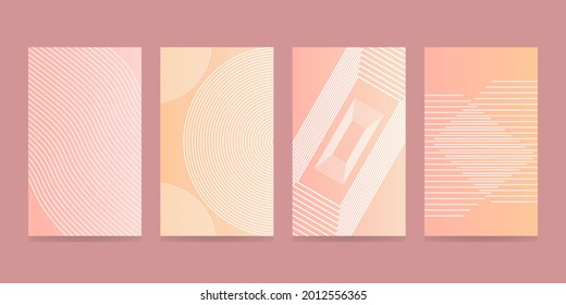 Vector design template in modern subtle gradient colors with abstract shapes, smooth strokes of painting. Futuristic posters, banners, brochures, pamphlets and cover designs. in vector set eps 10