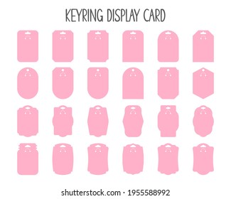 Vector design template for paper keys Isolated on white background