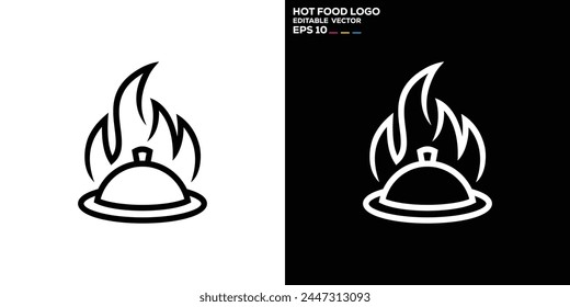 Vector design template of restaurant logo, delivery, menu, culinary, icon symbol EPS 10