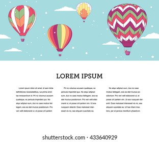 Vector design template, seamless pattern for a web page header