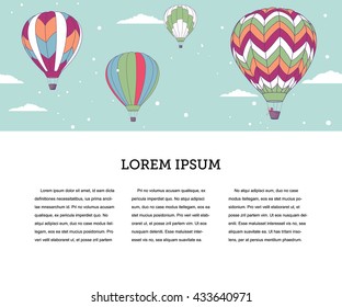 Vector design template, seamless pattern for a web page header