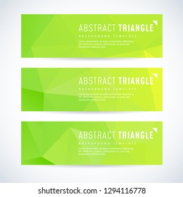 vector design template series of banner header for website with triangle geometrical background crowd texture abstract background scene technology stack numeric performance trendy site employment gree