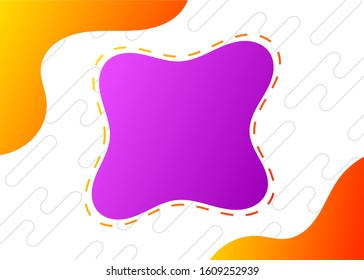 Vector design template for simple brochure background without writing with liquid wave shapes and abstract line patterns