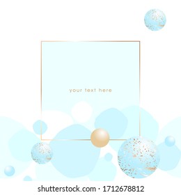 Vector design template for social media, banner, card, cover, poster. Color geometric elements on a white background. 