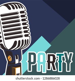 Vector design template. Suitable for poster, promotional flyer, invitation, ad or banner. Vintage background colors