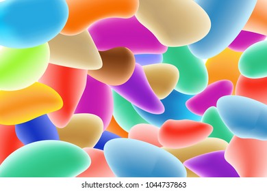 Vector design template in trendy bright gradient colors with abstract fluid shapes,  futuristic posters, banners and cover designs.