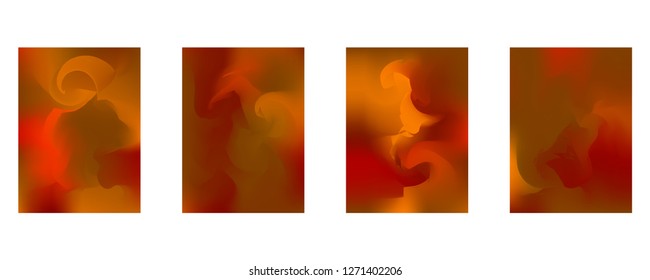 Vector design template in trendy vibrant gradient colors with abstract fluid shapes, paint splashes, ink drops. Futuristic posters, banners, brochure, flyer and cover designs. Abstract fluid 3d shape