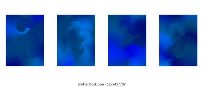 Vector design template in trendy vibrant gradient colors with abstract fluid shapes, paint splashes, ink drops. Futuristic posters, banners, brochure, flyer and cover designs. Abstract fluid 3d shape