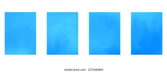 Vector design template in trendy vibrant gradient colors with abstract fluid shapes, paint splashes, ink drops. Futuristic posters, banners, brochure, flyer and cover designs. Abstract fluid 3d shape