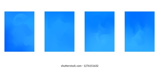 Vector design template in trendy vibrant gradient colors with abstract fluid shapes, paint splashes, ink drops. Futuristic posters, banners, brochure, flyer and cover designs. Abstract fluid 3d shape