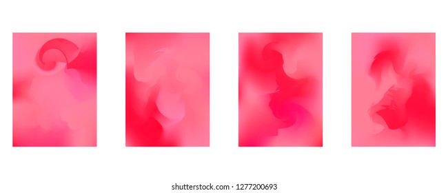 Vector design template in trendy vibrant gradient colors with abstract fluid shapes, paint splashes, ink drops. Futuristic posters, banners, brochure, flyer and cover designs. 