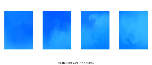 Vector design template in trendy vibrant gradient colors with abstract fluid shapes, paint splashes, ink drops. Futuristic posters, banners, brochure, flyer and cover designs. Abstract fluid 3d shape