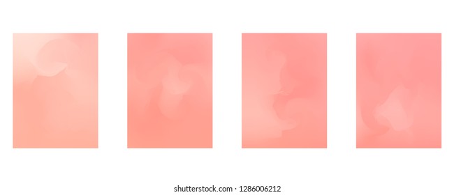 Vector design template in trendy vibrant gradient colors with abstract fluid shapes, paint splashes, ink drops. Futuristic posters, banners, brochure, flyer and cover designs. Abstract fluid 3d shape