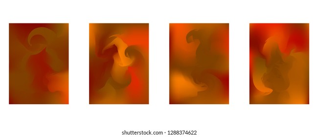 Vector design template in trendy vibrant gradient colors with abstract fluid shapes, paint splashes, ink drops. Futuristic posters, banners, brochure, flyer and cover designs. Abstract fluid 3d shape