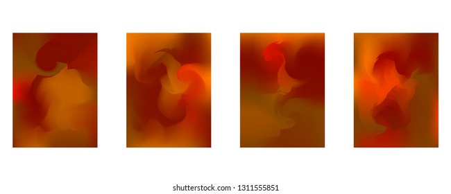 Vector design template in trendy vibrant gradient colors with abstract fluid shapes, paint splashes, ink drops. Futuristic posters, banners, brochure, flyer and cover designs. Abstract fluid 3d shape