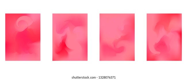Vector design template in trendy vibrant gradient colors with abstract fluid shapes, paint splashes, ink drops. Futuristic posters, banners, brochure, flyer and cover designs. Abstract fluid 3d shape