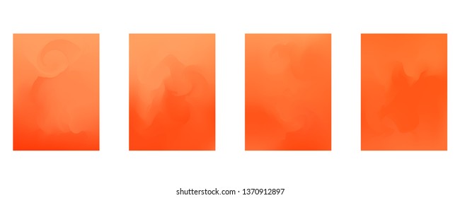 Vector design template in trendy vibrant gradient colors with abstract fluid shapes, paint splashes, ink drops. Futuristic posters, banners, brochure, flyer and cover designs. Abstract fluid 3d shape