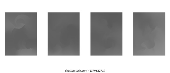 Vector design template in trendy vibrant gradient colors with abstract fluid shapes, paint splashes, ink drops. Futuristic posters, banners, brochure, flyer and cover designs. Abstract fluid 3d shape