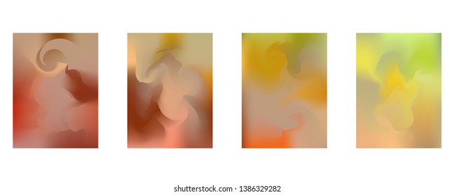 Vector design template in trendy vibrant gradient colors with abstract fluid shapes, paint splashes, ink drops. Futuristic posters, banners, brochure, flyer and cover designs. Abstract fluid 3d shape
