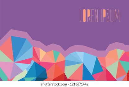 Vector design template. Universal card
