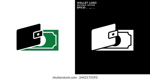 Vector design template of wallet logo, payment, fast, savings, icon symbol EPS 10 