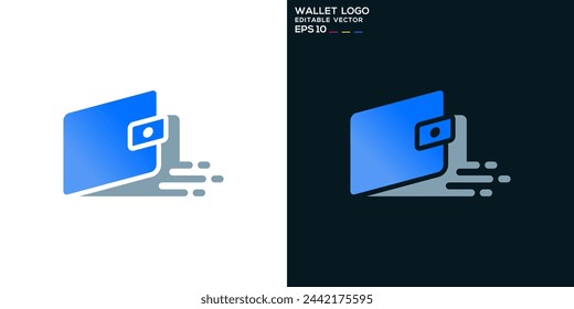 Vector design template of wallet logo, payment, fast, savings, icon symbol EPS 10 