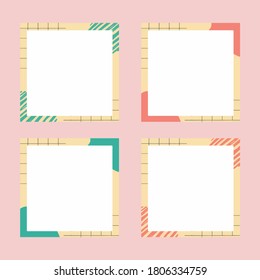 vector design templates, templates to beautify posts on social media