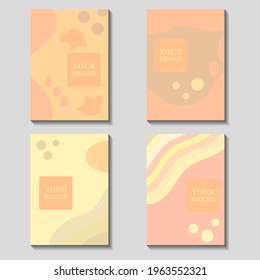 Vector design templates in modern style, geometric shapes wedding invitation backgrounds and frames, social media stories wallpapers, greeting card designs