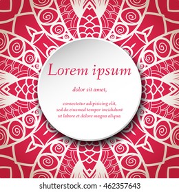 Vector design templates. Seamless abstract pattern, hand drawn texture for Wedding, Bridal, Valentine's day, Birthday Invitations, Cards, Flyers. Cute vintage geometric background. Fabric, paper print