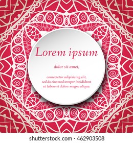 Vector design templates. Seamless abstract pattern, hand drawn texture for Wedding, Bridal, Valentine's day, Birthday Invitations, Cards, Flyers. Cute vintage geometric background. Fabric, paper print