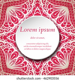 Vector design templates. Seamless abstract pattern, hand drawn texture for Wedding, Bridal, Valentine's day, Birthday Invitations, Cards, Flyers. Cute vintage geometric background. Fabric, paper print