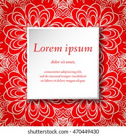 Vector design templates. Seamless abstract pattern, hand drawn texture for Wedding, Bridal, Valentine's day, Birthday Invitations, Cards, Flyers. Cute vintage geometric background. Fabric, paper print