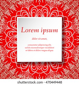 Vector design templates. Seamless abstract pattern, hand drawn texture for Wedding, Bridal, Valentine's day, Birthday Invitations, Cards, Flyers. Cute vintage geometric background. Fabric, paper print