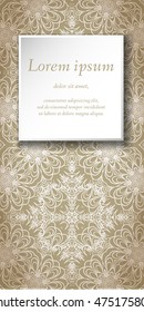 Vector design templates. Seamless abstract pattern, hand drawn texture for Wedding, Bridal, Valentine's day, Birthday Invitations, Cards, Flyers. Cute vintage geometric background. Fabric, paper print