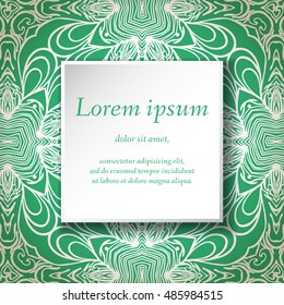 Vector design templates. Seamless abstract pattern, hand drawn texture for Wedding, Bridal, Valentine's day, Birthday Invitations, Cards, Flyers. Cute vintage geometric background. Fabric, paper print