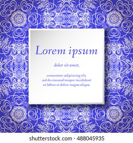 Vector design templates. Seamless abstract pattern, hand drawn texture for Wedding, Bridal, Valentine's day, Birthday Invitations, Cards, Flyers. Cute vintage geometric background. Fabric, paper print