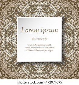 Vector design templates. Seamless abstract pattern, hand drawn texture for Wedding, Bridal, Valentine's day, Birthday Invitations, Cards, Flyers. Cute vintage geometric background. Fabric, paper print