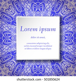 Vector design templates. Seamless abstract pattern, hand drawn texture for Wedding, Bridal, Valentine's day, Birthday Invitations, Cards, Flyers. Cute vintage geometric background. Fabric, paper print