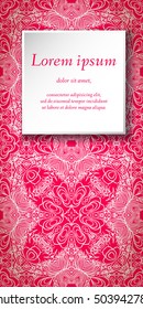 Vector design templates. Seamless abstract pattern, hand drawn texture for Wedding, Bridal, Valentine's day, Birthday Invitations, Cards, Flyers. Cute vintage geometric background. Fabric, paper print