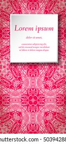 Vector design templates. Seamless abstract pattern, hand drawn texture for Wedding, Bridal, Valentine's day, Birthday Invitations, Cards, Flyers. Cute vintage geometric background. Fabric, paper print