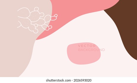 Plantillas de diseño de vectores de estilo moderno sencillo con espacio de copia para texto, flores y hojas - fondos y marcos de invitación de boda, fondos de pantalla de historias de medios sociales 
